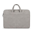 ST06S Waterproof PU Leather Zipper Hidden Portable Strap One-shoulder Handbag for 13.3 inch Laptops, with Magic Stick & Suitcase Belt (Light Grey) - 13.3 inch by PMC TechLife | Online Shopping South Africa | PMC TechLife | Buy Now Pay Later Mobicred