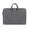 ST06S Waterproof PU Leather Zipper Hidden Portable Strap One-shoulder Handbag for 14.1 inch Laptops, with Magic Stick & Suitcase Belt(Dark Gray) - 14.1 inch by PMC TechLife | Online Shopping South Africa | PMC TechLife | Buy Now Pay Later Mobicred