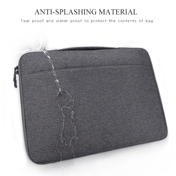 ND04 Oxford Cloth Water-resistant Laptop Handbag for 13.3 inch Laptops, with Trunk Trolley Strap(Grey)