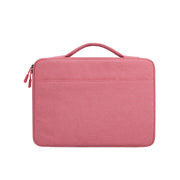 Oxford Cloth Water-resistant Laptop Handbag for 14.1 inch Laptops, with Trunk Trolley Strap(Pink)