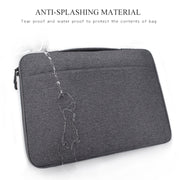 Oxford Cloth Water-resistant Laptop Handbag for 15.4 inch Laptops, with Trunk Trolley Strap(Dark Gray)