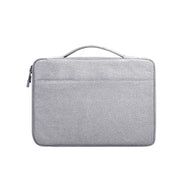Oxford Cloth Water-resistant Laptop Handbag for 15.4 inch Laptops, with Trunk Trolley Strap(Grey)