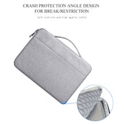 Oxford Cloth Water-resistant Laptop Handbag for 15.4 inch Laptops, with Trunk Trolley Strap(Grey)