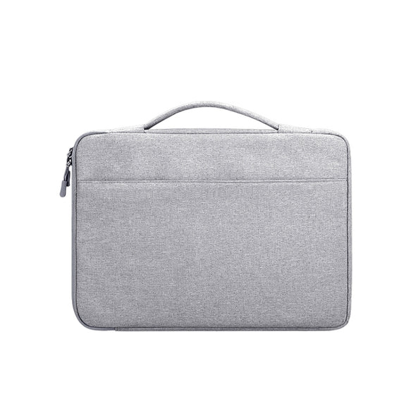 Oxford Cloth Water-resistant Laptop Handbag for 15.4 inch Laptops, with Trunk Trolley Strap(Grey)