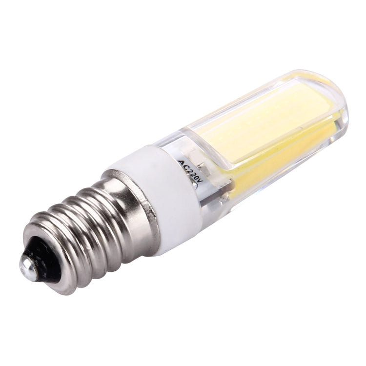 E14 3W 300LM COB LED Light , PC Material Dimmable for Halls / Office / Home, AC 220-240V(White Light)