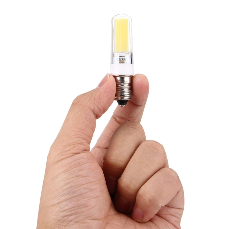 E14 3W 300LM COB LED Light , PC Material Dimmable for Halls / Office / Home, AC 220-240V(White Light)