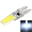 G9 3W 300LM COB LED Light , Silicone Dimmable for Halls / Office / Home, AC 220-240V, Transparent Plug(White Light) - LED Blubs & Tubes by PMc TechLife | Online Shopping South Africa | PMc TechLife | Buy Now Pay Later Mobicred