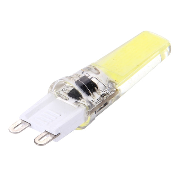 G9 3W 300LM COB LED Light , Silicone Dimmable for Halls / Office / Home, AC 220-240V, White Plug(White Light)