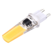 G9 3W 300LM COB LED Light , Silicone Dimmable for Halls / Office / Home, AC 220-240V, White Plug(Warm White)