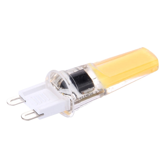 G9 3W 300LM COB LED Light , Silicone Dimmable for Halls / Office / Home, AC 220-240V, White Plug(Warm White)