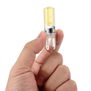 G9 4W Silicone Dimmable 8 LED Filament Light Bulb for Halls, AC 220-240V(Warm White)