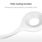 TGX-772 3-grade Brightness Touch Dimmer LED Desk Lamp, 28 LEDs Flexible Goose Neck Hollow Ring Design Eye Protection Light with Pen Holder / Small Night Light Function