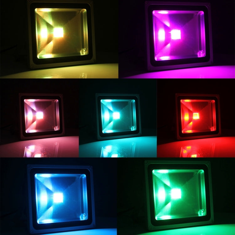 30W IP65 Water-resistant Colorful LED Floodlight, 2250LM with Remote Control, AC 110-265V