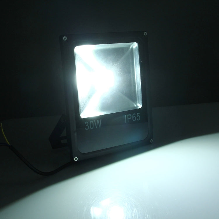 30W IP65 Water-resistant White Light LED Floodlight, 2700LM Lamp, AC 85-265V