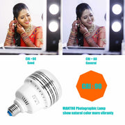 MANTOO PGL25 25W 120V 5500K 2990LM LED Light Bulb for Photography Lighting