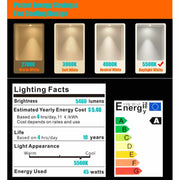 MANTOO PGL45 45W 120V 5500K 5460LM LED Light Bulb for Photography Lighting
