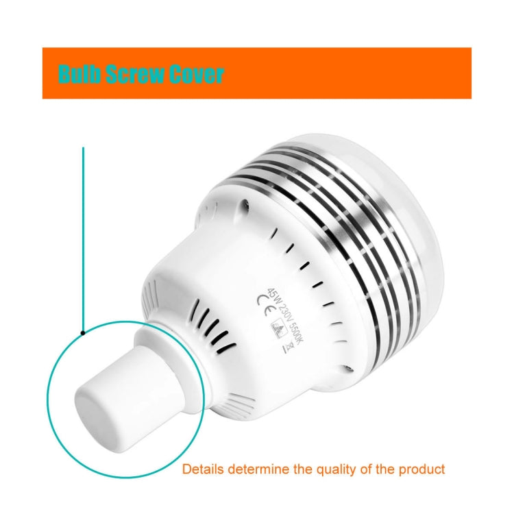 MANTOO PGL45 45W 120V 5500K 5460LM LED Light Bulb for Photography Lighting