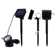 Single Head LED Outdoor Water-resistant Solar Underwater Spotlight Floodlight