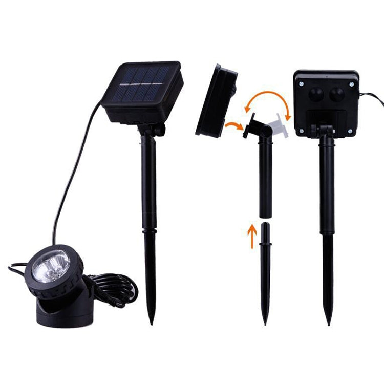 Single Head LED Outdoor Water-resistant Solar Underwater Spotlight Floodlight