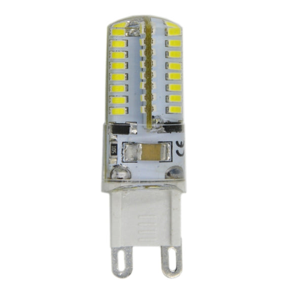G9 4W 210LM  64 LED SMD 3014 Silicone Corn Light Bulb, AC 110V (White Light)