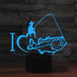 Fishing Shape 3D Colorful LED Vision Light Table Lamp, Crack Touch Version - Novelty Lighting by PMC TechLife | Online Shopping South Africa | PMC TechLife | Buy Now Pay Later Mobicred