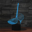 Golf Shape 3D Colorful LED Vision Light Table Lamp, USB & Battery Version - Novelty Lighting by PMC TechLife | Online Shopping South Africa | PMC TechLife | Buy Now Pay Later Mobicred