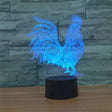 Cock Shape 3D Colorful LED Vision Light Table Lamp, Crack Remote Control Version - Novelty Lighting by PMC TechLife | Online Shopping South Africa | PMC TechLife | Buy Now Pay Later Mobicred