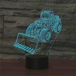 Excavator Shape 3D Colorful LED Vision Light Table Lamp, Charging Touch Version - Novelty Lighting by PMC TechLife | Online Shopping South Africa | PMC TechLife | Buy Now Pay Later Mobicred