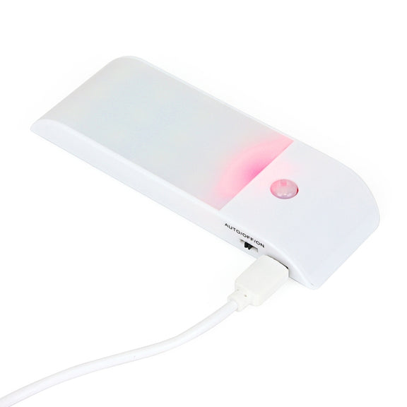 PIR Human Body Motion Sensor White Light LED Night Light, 1W 12 LEDs 240 LM USB Charging, Sensor Distance: 3m, DC 5V