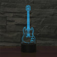 Five-string Guitar Shape 3D Colorful LED Vision Light Table Lamp, Crack Remote Control Version - Novelty Lighting by PMC TechLife | Online Shopping South Africa | PMC TechLife | Buy Now Pay Later Mobicred