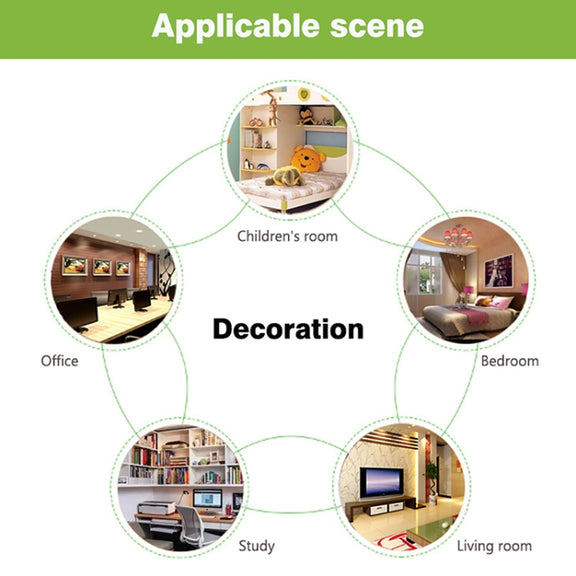 Guitar Shape 3D Colorful LED Vision Light Table Lamp, USB Touch Version