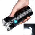 3 Gears, K18MAX 18xT6, Luminous Flux: 5400lm LED Flashlight, Without Battery (Black) - LED Flashlight by PMc TechLife | Online Shopping South Africa | PMc TechLife | Buy Now Pay Later Mobicred
