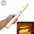 2.8W 60 LEDs Warm White Wide Screen Intelligent Human Body Sensor Light LED Corridor Cabinet Light, USB Charging Version - Sensor LED Lights by PMC TechLife | Online Shopping South Africa | PMC TechLife | Buy Now Pay Later Mobicred