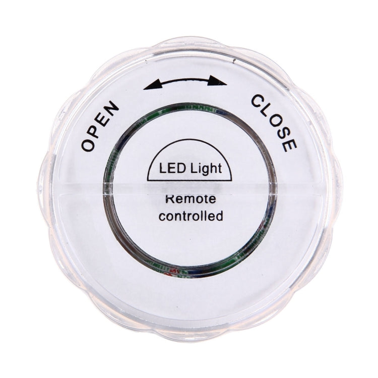 Water-resistant Submersible LED Light, 10 LEDs Cylinder Remote Controlled with Remote Controllor, Remote Control Range(in Open Area): 24-30 Feet