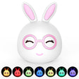 Happy Rabbit Creative Touch 3D LED Decorative Night Light, AAA Battery Version (Pink) - Night Lights by PMC TechLife | Online Shopping South Africa | PMC TechLife