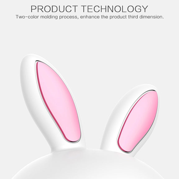 Happy Rabbit Creative Touch 3D LED Decorative Night Light, AAA Battery Version (Pink)
