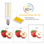 E12 102 LEDs SMD 2835 6000-6500K LED Corn Light, AC 110V(White Light)