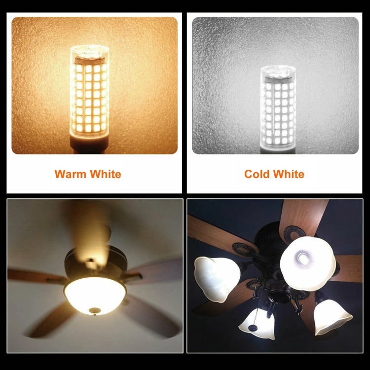E12 102 LEDs SMD 2835 6000-6500K LED Corn Light, AC 110V(White Light)