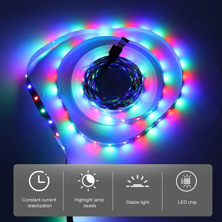 2030 SMD RGB LED Water-resistant Epoxy Rope Light, 12V,  Length: 5m