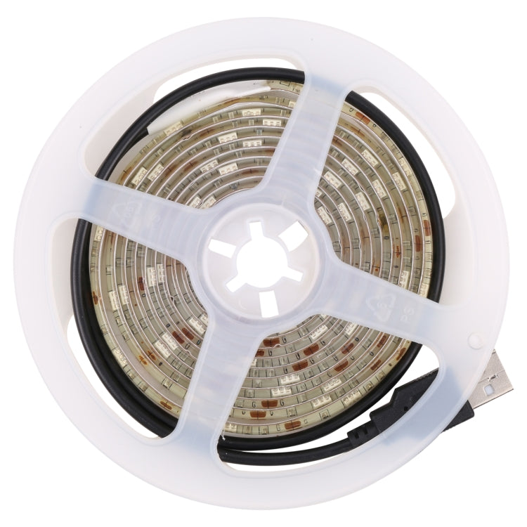 USB 5050 SMD LED Red Light Water-resistant Epoxy Rope Light, 30 LED/m, DC 5V, Length: 2m