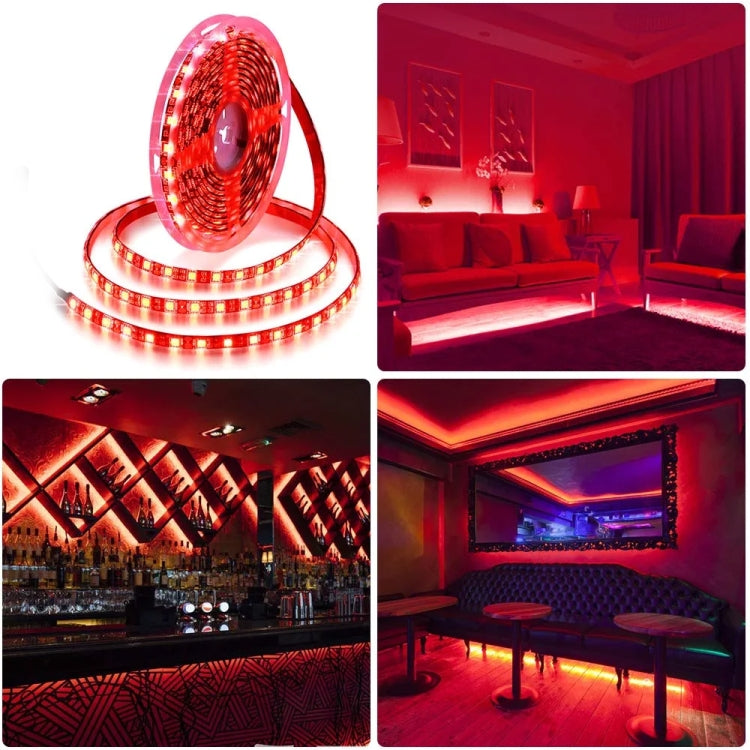 USB 5050 SMD LED Red Light Water-resistant Epoxy Rope Light, 30 LED/m, DC 5V, Length: 2m