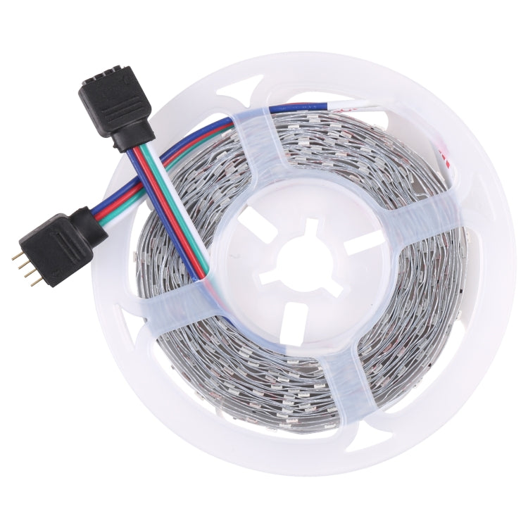 Bare Board 2835 SMD RGB LED Rope Light, 60 LED/m, Length: 5m, 12V 2A 100-240V, with 44-key Remote Control (EU Plug)