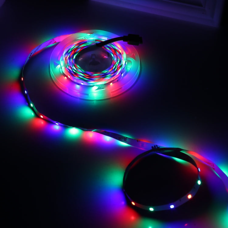 Bare Board 2835 SMD RGB LED Rope Light, 60 LED/m, Length: 5m, 12V 2A 100-240V, with 44-key Remote Control (EU Plug)