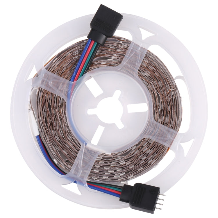 Bare Board 2835 SMD RGB LED Rope Light, 60 LED/m, Length: 5m, 12V 2A 100-240V, with 24-key Remote Control(UK Plug)