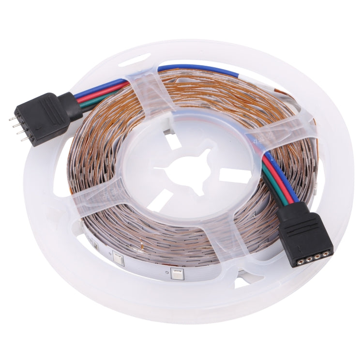 Bare Board 2835 SMD RGB LED Rope Light, 60 LED/m, Length: 5m, 12V 2A 100-240V, with 24-key Remote Control(UK Plug)