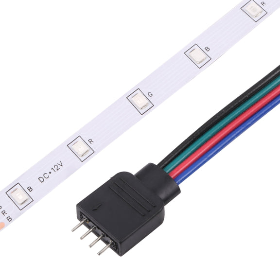 Bare Board 2835 SMD RGB LED Rope Light, 60 LED/m, Length: 5m, 12V 2A 100-240V, with 24-key Remote Control(UK Plug)