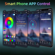Smart Bluetooth APP Control Bare Board 2835 SMD RGB LED Rope Light, 60 LED/m, Length: 5m, 12V 2A 100-240V(AU Plug)