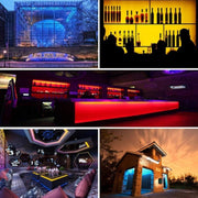 Smart Bluetooth APP Control Bare Board 2835 SMD RGB LED Rope Light, 60 LED/m, Length: 5m, 12V 2A 100-240V(US Plug)
