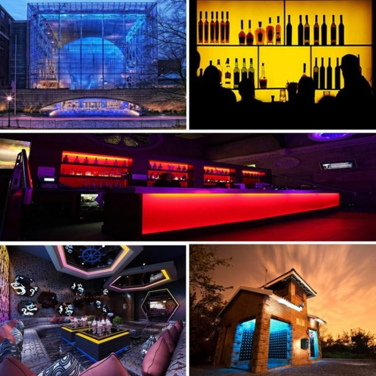Smart Bluetooth APP Control Bare Board 2835 SMD RGB LED Rope Light, 60 LED/m, Length: 5m, 12V 2A 100-240V(EU Plug)