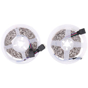 2pcs Bare Board 5050 SMD RGB LED Rope Light, 30 LED/m, Length: 5m, 12V 2A 100-240V, with 24 Keys Doodle Controller (EU Plug)
